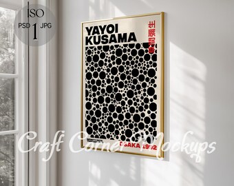 Gold Frame Mockup, Gold Frame Wall Mockup, ISO Wall Mockup Gold Frame,Minimalist Frame Mockup, DIN A Picture Frame Mockup Glass Reflection