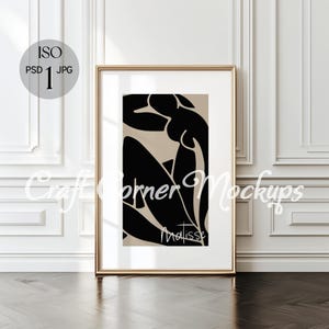 Gold Frame Mockup, Gold Frame Art Mockup, Gold Minimalist Frame Mockup, Elegant Frame Mockup DIN A Art Print, Gold Frame Wall Art Mockup PSD