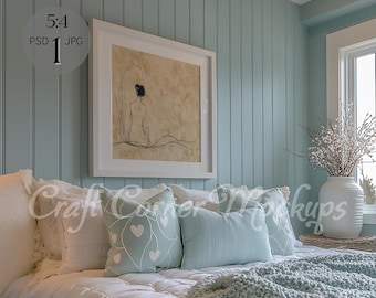 Floating Frame Mockup PSD, Landscape Photo Frame Mockups, Landscape Frame Mock Up Horizontal Frame Mockup, Horizontal Wall Art Frame Mock Up
