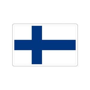 Puede incluir: Una bandera blanca con una cruz azul en el centro. La cruz está centrada en la bandera y se extiende hasta los bordes de la bandera.