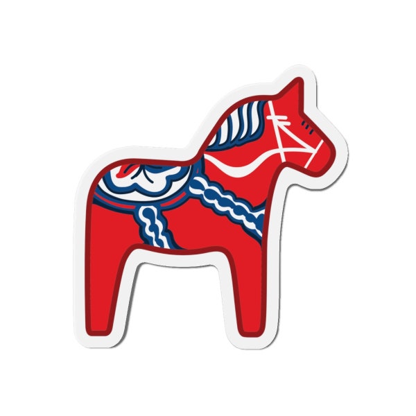 Dala Horse Magnet, Swedish Horse Magnet, Swedish gift, Dala Horse gift Swedish Magnet, Scandinavian Magnet Gift