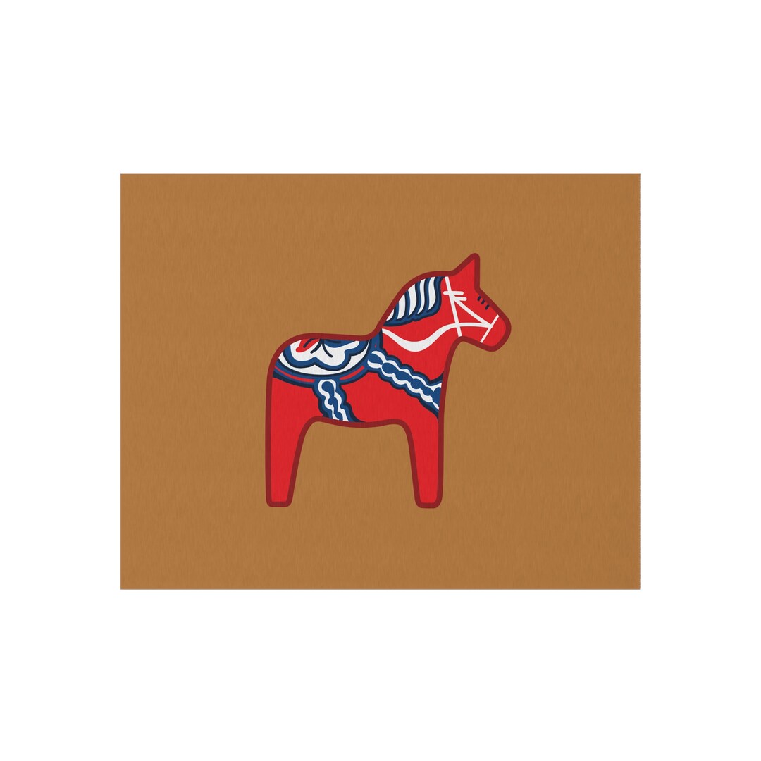 Dala Rugs Red Dala Horse Outdoor Rug, in Multiple Sizes - Etsy