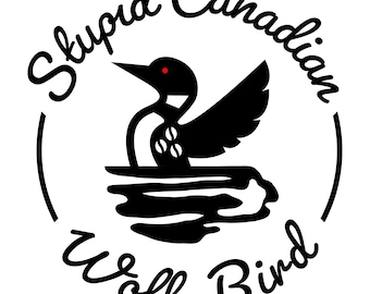 SVG de colimbo canadiense, regalo para amantes de la naturaleza (descarga digital)