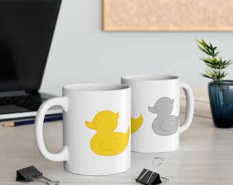 Grey Duck Duck Duck Goose Gray Duck Coffee Cup Tea cup hot chocolate mug Minnesota funny gift Grey Duck MN coffee cup gift