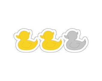 Duck Duck Grey Duck Sticker Gray Duck Goose Sticker gift for minnesota Duck Sticker MN Funny Duck Sticker