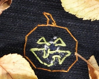 Pumpkin Patch: Explore Slow Stitching with Blackwork Embroidery - Stick-and-Stitch Craft
