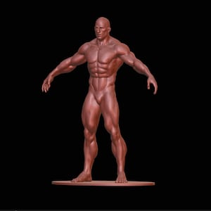 Bodybuilder - Resin 3D Printed Miniature Figurine all scales 1/87 1/64 1/43 1/32 1/25 1/24 1/18 1/12 1/10