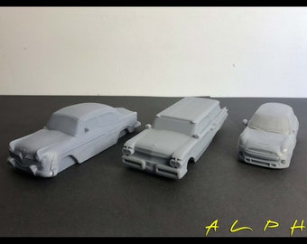 Hudson Hornet 1956, Mercury Commuter Wgn 1957, MINI Cooper S 2015 pièces cassées modèle de voiture à l'échelle 1/43