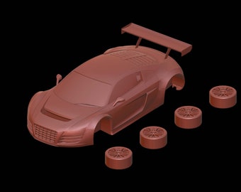 Modèle réduit de voiture Audi R8 LMS GT3 (2009-2011) 1/87 1/64 1/43 1/24 1/18