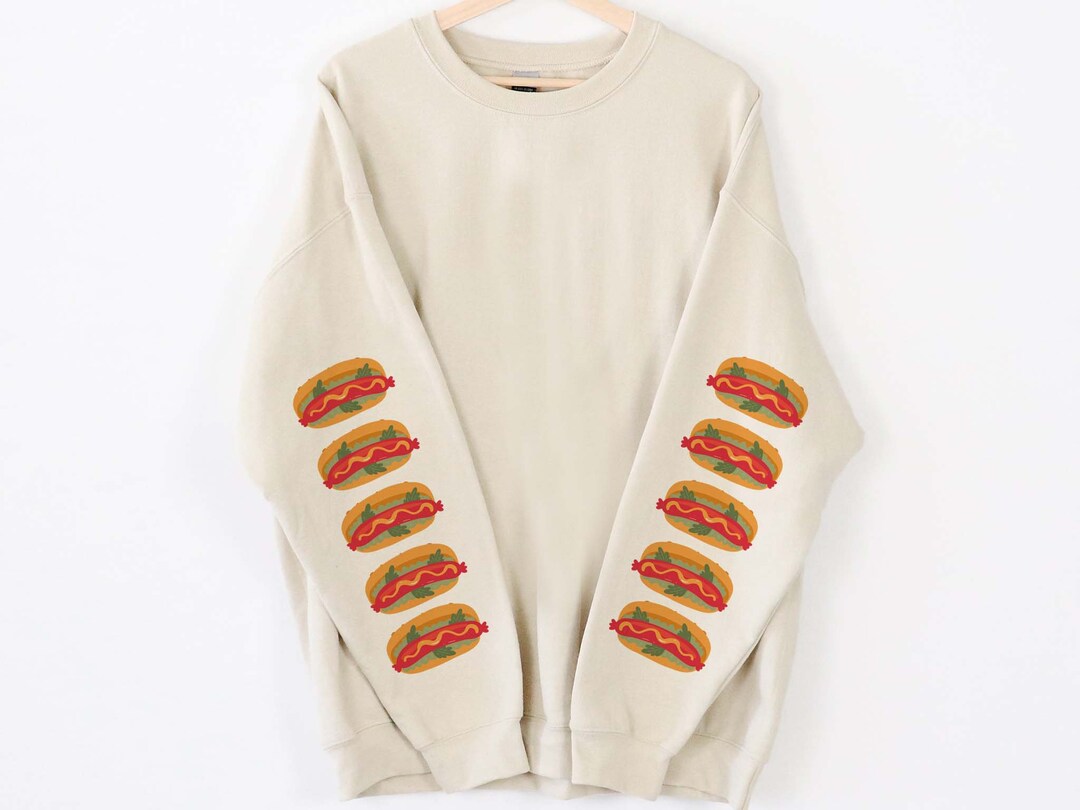 Hot Dog Pattern Print women's Sweatshirt