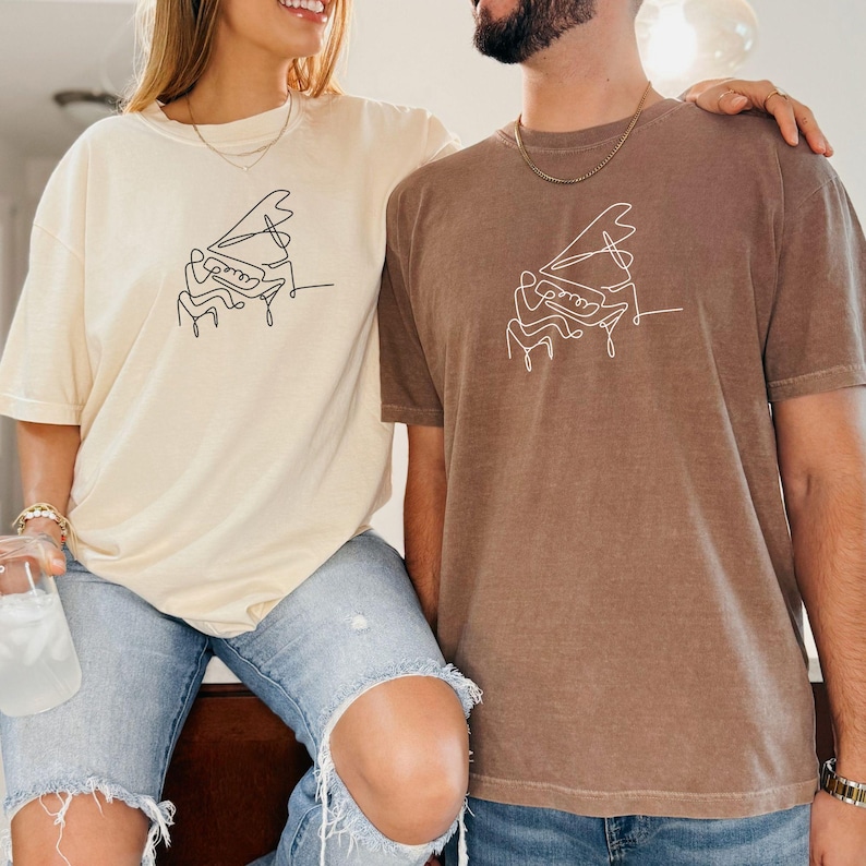 Comfort Colors® Pianist Shirt, Classical Music Shirt, Piano Lover Gift, Classical Music Gift, Piano Student Gift,Piano Teacher Gift, Piano imagem 4