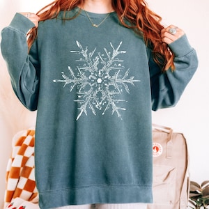 トップス SNOW FLAKE SWEAT SHIRTS Snowflake Sweat Shirt - Etsy
