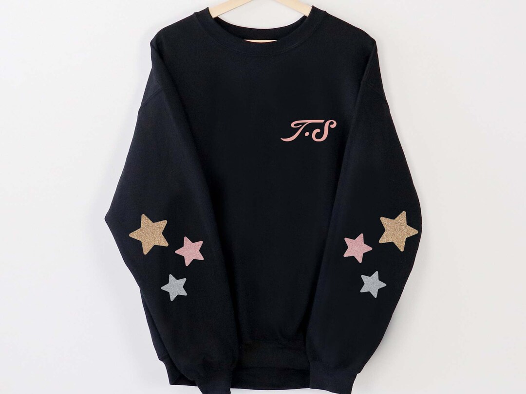 Taylor Taylor Star Sleeve Print Sweatshirt,rock Music Fan Sweatshirt