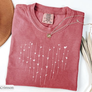 Comfort Colors® Hearts Shirt, Cute Heart Shirt, Love Valentines Day Shirt, Girls Valentines Day Shirt, Loved Ones Gifts, Cute Christmas Gift
