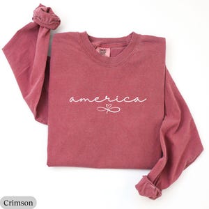 Comfort Colors® 250th America Anniversary Long Sleeve Tee, Celebrate 250th Anniversary Shirt, Independence Day Shirt, 4th of July Shirt