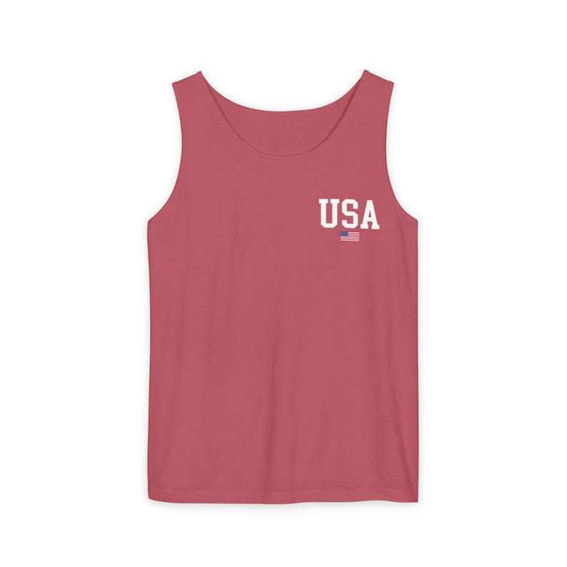 Comfort Colors® USA Flag Unisex Tank Top, 250th America Anniversary Unisex Tank Top, Celebrate 250th Anniversary Tank Top, Independence Day image 7