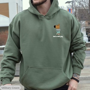 Just A Chill Guy Sweatshirt, TikTok Meme Hoodie, Chill Guy Trendy Meme Gift, Funny Viral Dog Cartoon Sweater, Funny Shirt Gift For Boyfriend