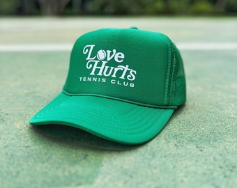 Love Hurts Tennis Club trucker hat / cap