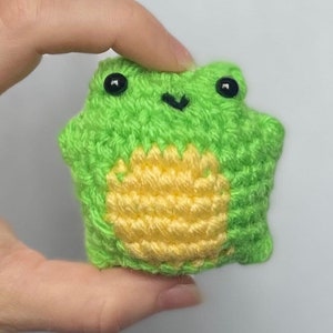 Handmade PDF The stress free frog - no sew crochet PATTERN: Crochet frog plushie pattern