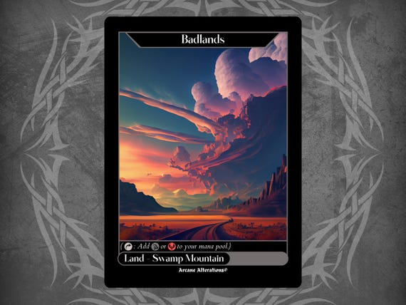 Badlands - Full Art Custom Card - Etsy