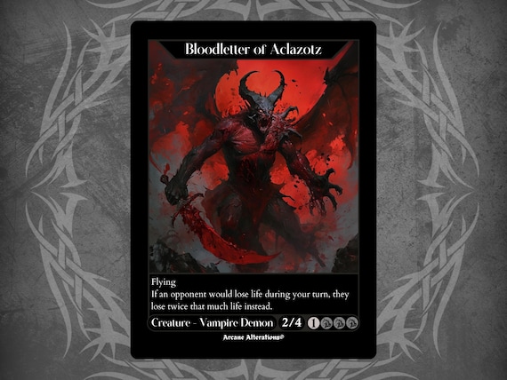 bloodletter of aclazotz mtg card [336] [Borderless] [The Lost Caverns of Ixalan] [Foil]  Face to Face Games Bene Rohlmann Power/Toughness2/4 Legalities LEGALStandard LEGALFuture LEGALHistoric LEGALTimeless LEGALGladiator LEGALPioneer LEGALModern LEGALLegacy NOT LEGALPauper LEGALVintage NOT LEGALPenny LEGALCommander LEGALOathbreaker LEGALStandardbrawl LEGALBrawl NOT LEGALAlchemy NOT LEGALPauper Commander LEGALDuel NOT LEGALOldschool NOT LEGALPremodern NOT LEGALPredh Flying Does Bloodletter still grant card