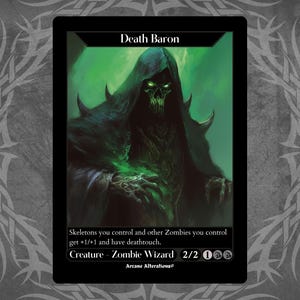 Death Baron - Full Art benutzerdefinierte Karte