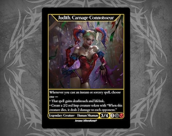 Judith, Carnage Connoisseur Foil Full Borderless Metal Proxy