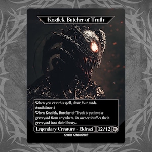 Kozilek, Butcher of Truth - Proxy Full Art Custom Card