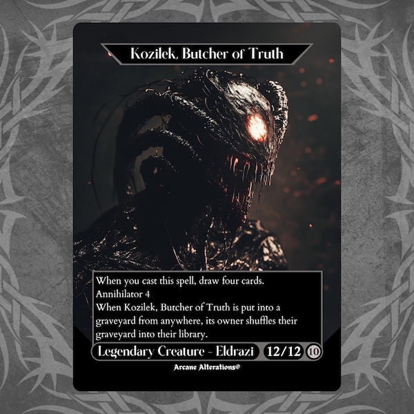 Kozilek, Butcher of Truth - Proxy Full Art Custom Card