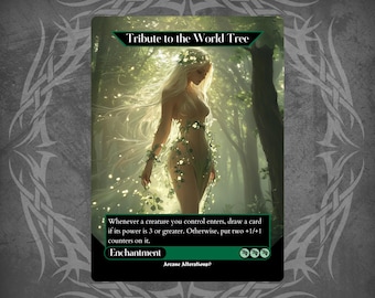 Tribute to the World Tree - Proxy Full Art Custom Card