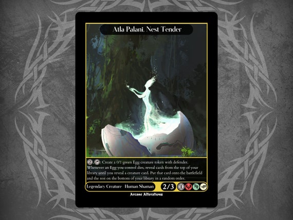 Atla Palani, Nest Tender - Full Art Custom Card - Etsy