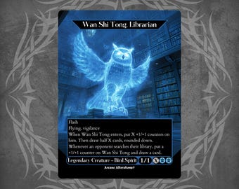 Magic the Gathering Proxy Card: Wan Shi Tong, Librarian - Etsy
