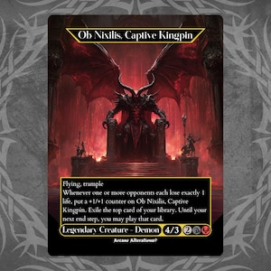 Ob Nixilis, Captive Kingpin - Proxy Full Art Custom Card