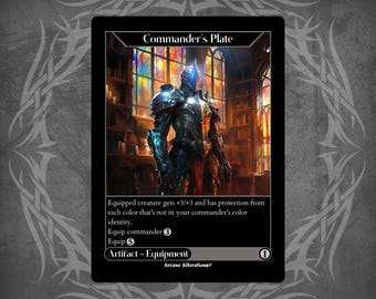 Commander&#39;s Plate - Full Art Custom Card