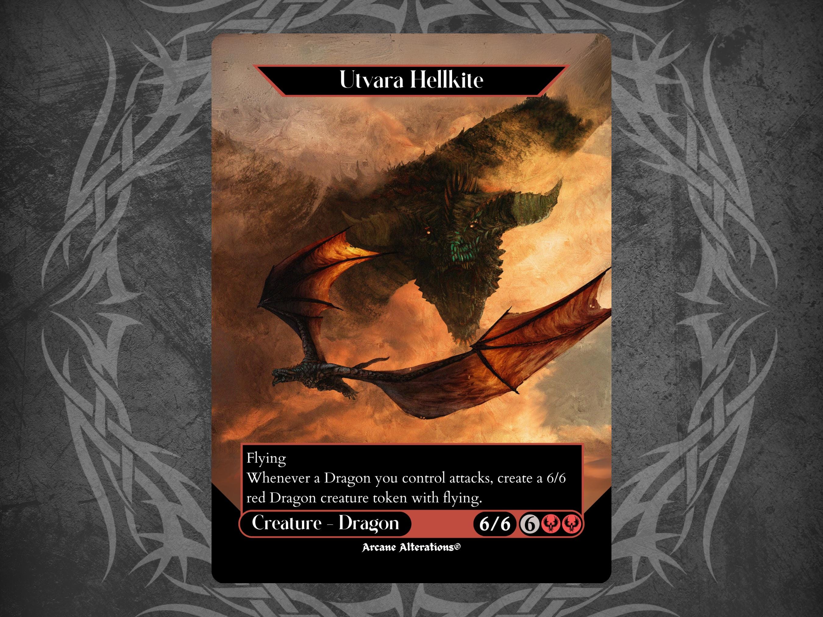 Utvara Hellkite - Proxy Full Art Custom Card - Etsy, image size:2700x2025