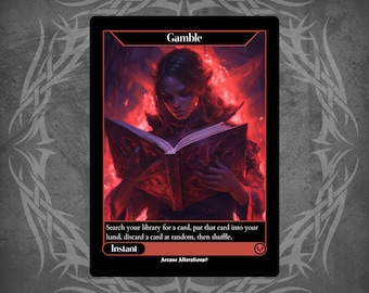 Gamble - Full Art Custom Card - Etsy Gamble - Full Art Custom Card - Etsy