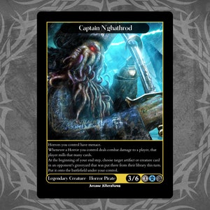 Captain N&#39;ghathrod - Full Art Custom Card