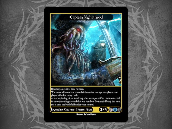 Captain N'ghathrod - Full Art Custom Card - Etsy