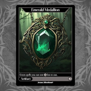 Emerald Medallion - Full Art Custom Card