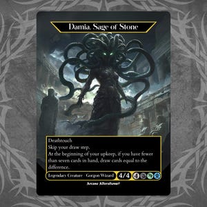 Damia, Sage of Stone - Proxy Full Art Custom Card