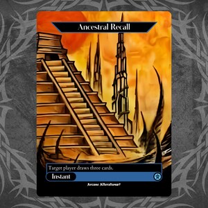 Ancestral Recall (V.2) (custom Card Alternate Art) - Etsy Ancestral Recall (V.2) (custom Card Alternate Art) - Etsy