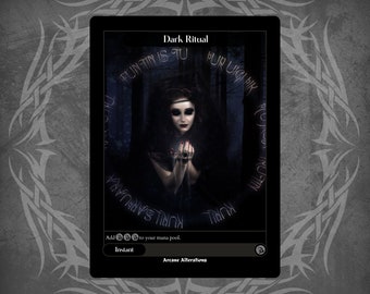 Cartão Dark Ritual - Arte Completa Personalizada