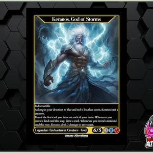 Keranos, God of Storms - Full Art Custom Card