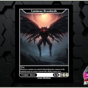 Luminous Broodmoth - Carta personalizzata Full Art