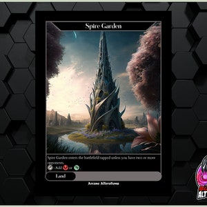 Spire Garden - benutzerdefinierte Kunstkarte