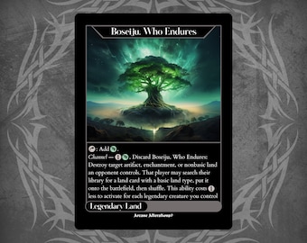 Boseiju, Who Endures - Full Art Custom Card - Etsy Boseiju, Who Endures - Full Art Custom Card - Etsy