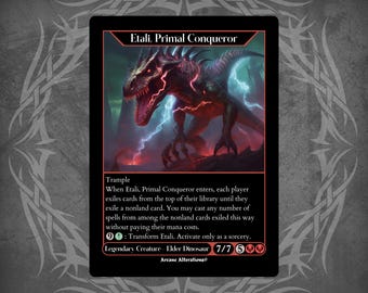 Etali, Primal Conqueror - Full Art Custom Card