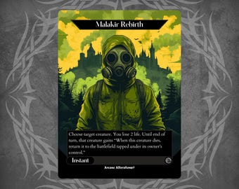 Malakir Rebirth / Malakir Mire - Tarjeta personalizada de arte completo proxy