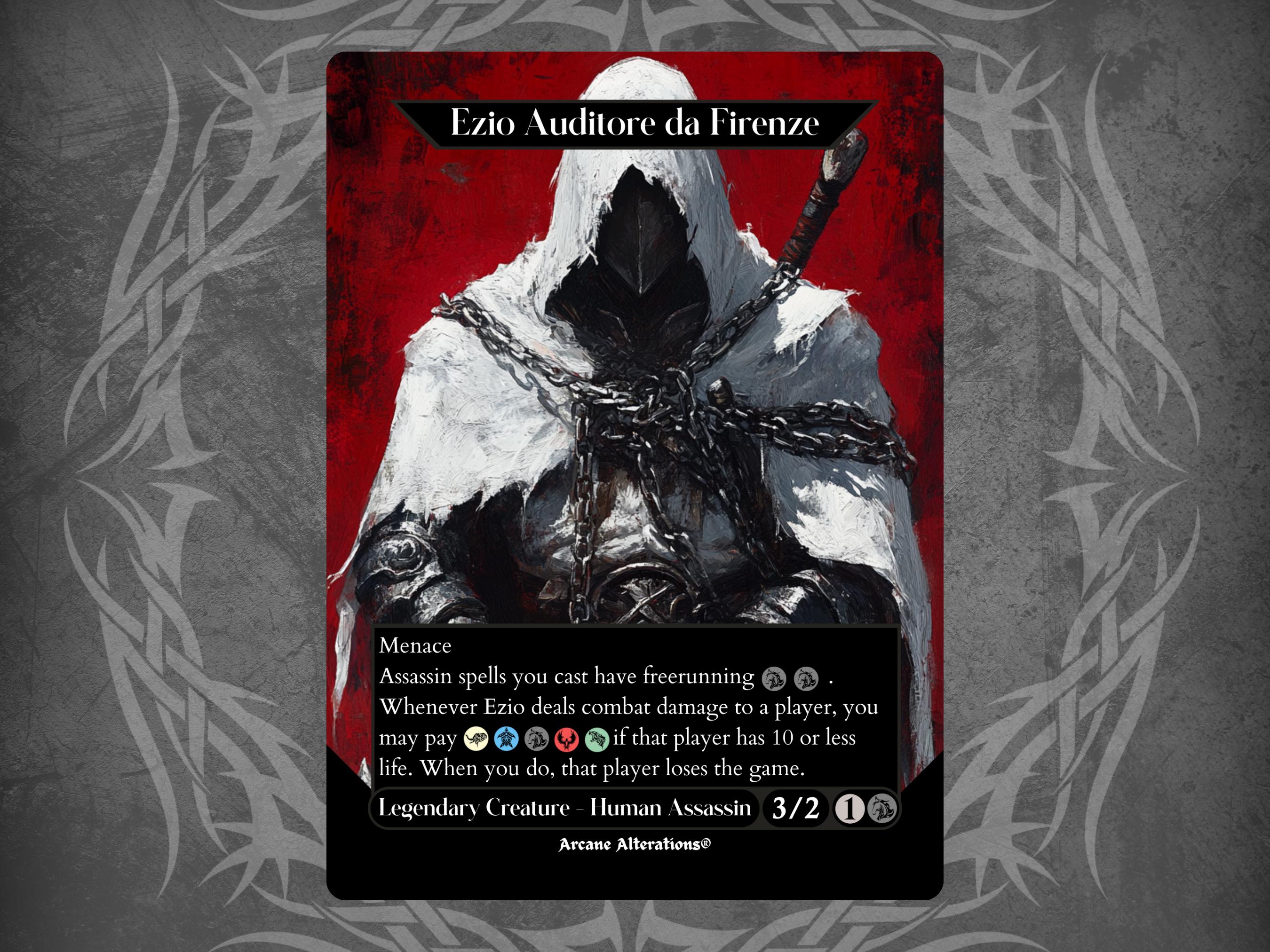 Ezio Auditore Da Firenze - Proxy Full Art Custom Card - Etsy UK