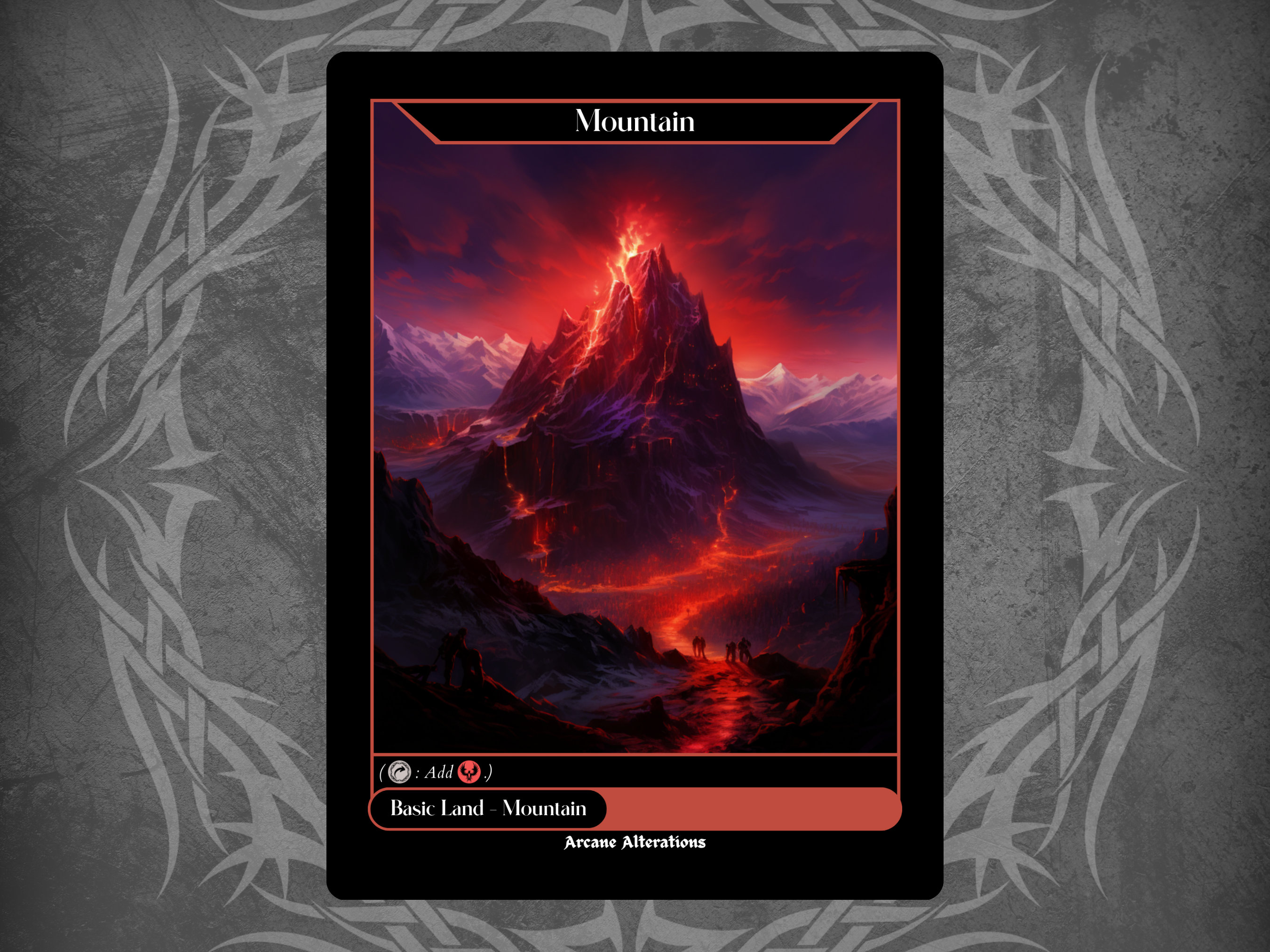 Basic Mountain - Full Art Custom Card - Etsy
